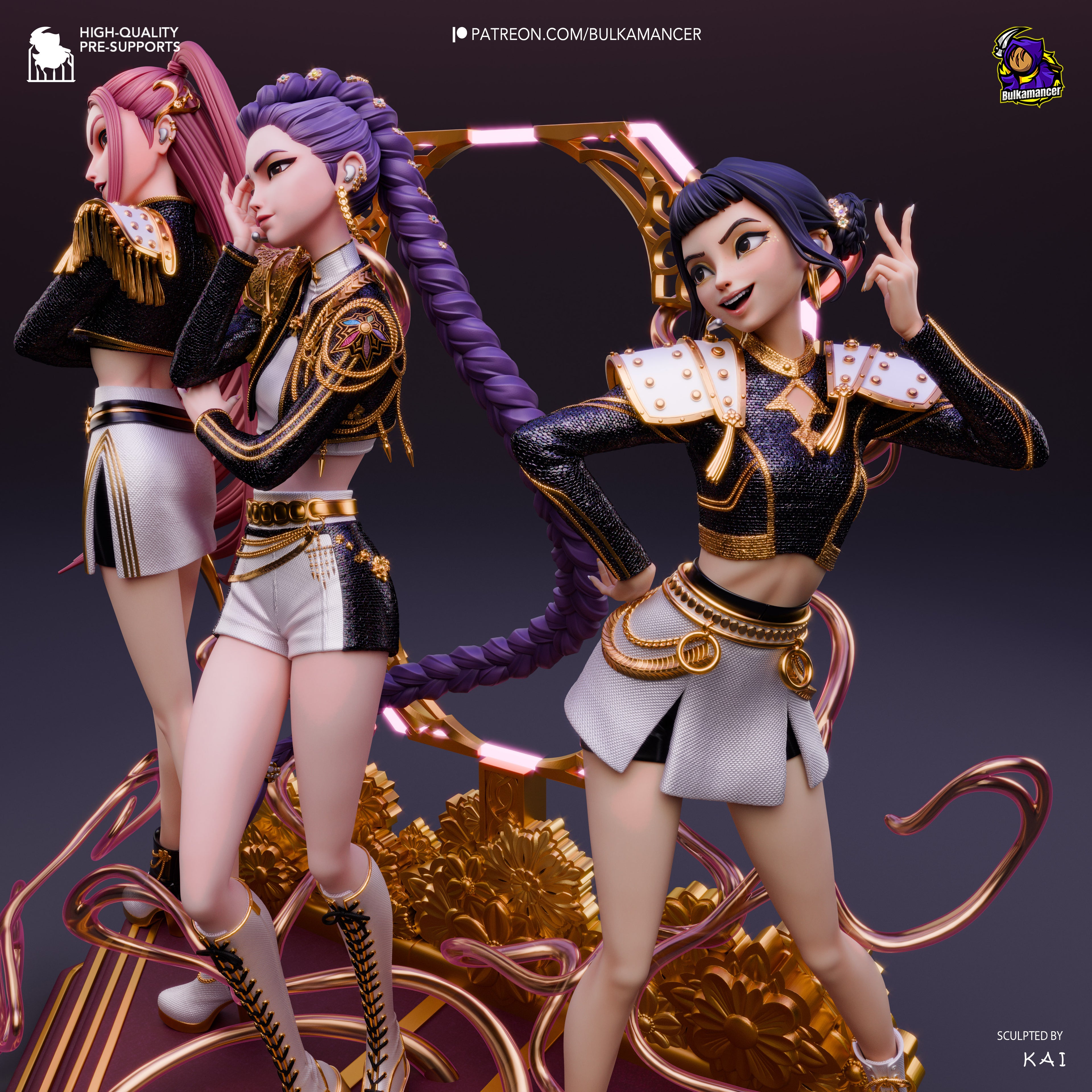 Rumi x Mira x Zoey - KPop Demon Hunters (Diorama)
