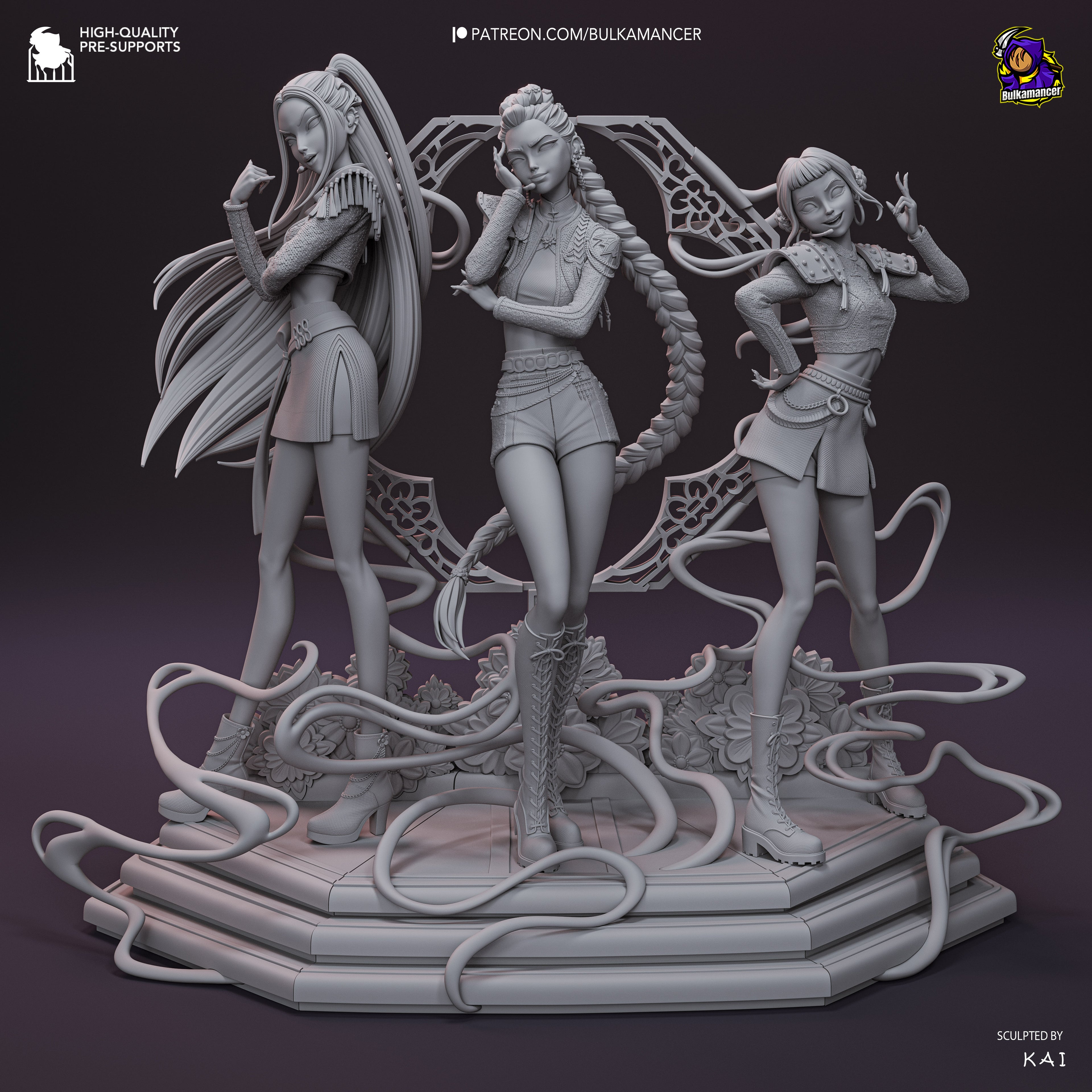 Rumi x Mira x Zoey - KPop Demon Hunters (Diorama)