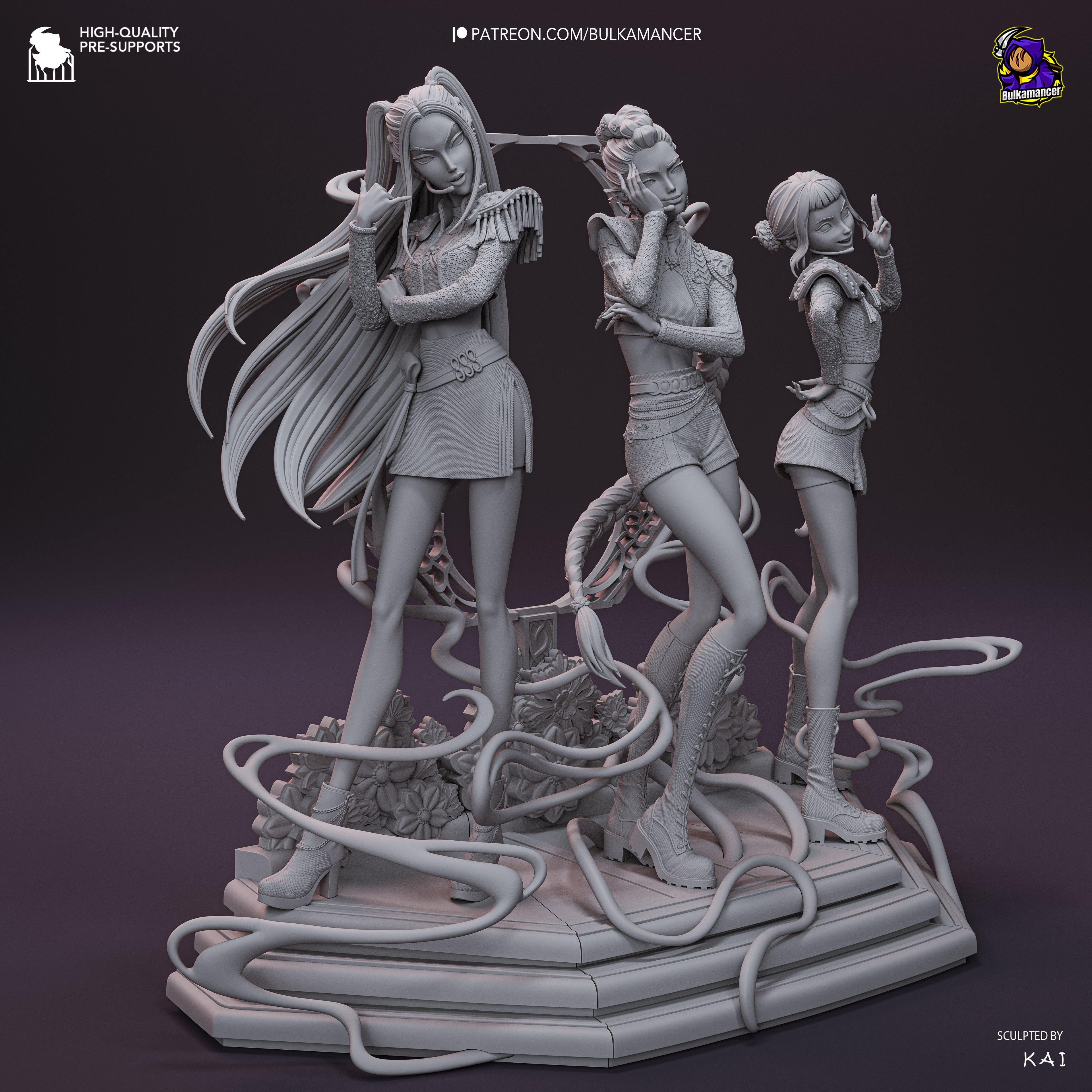 Rumi x Mira x Zoey - KPop Demon Hunters (Diorama)
