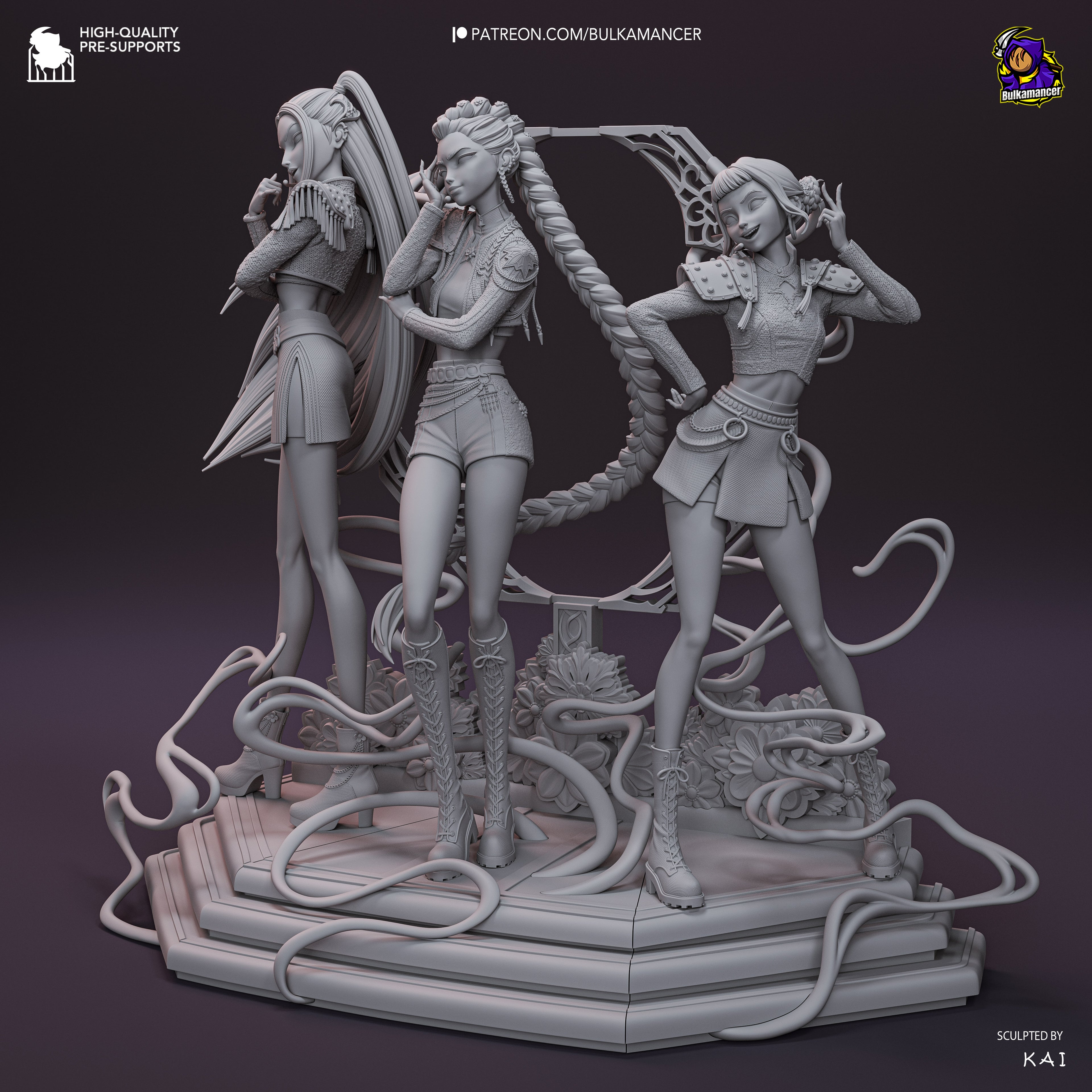 Rumi x Mira x Zoey - KPop Demon Hunters (Diorama)